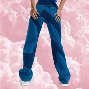 Curly Swirly Slouchy Boyfriend Jeans